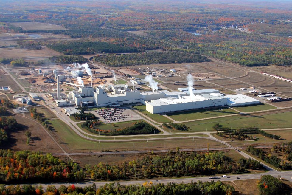 Quinnesec paper mill in Michigan Billerud